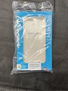 speck GemShell Clear Cream Protective Case for iPhone 15 Plus / 14 Plus
